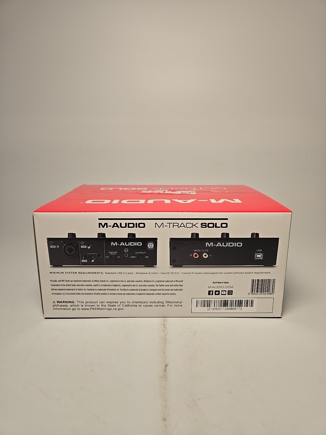 M-Audio M-Track Solo USB Audio Interface