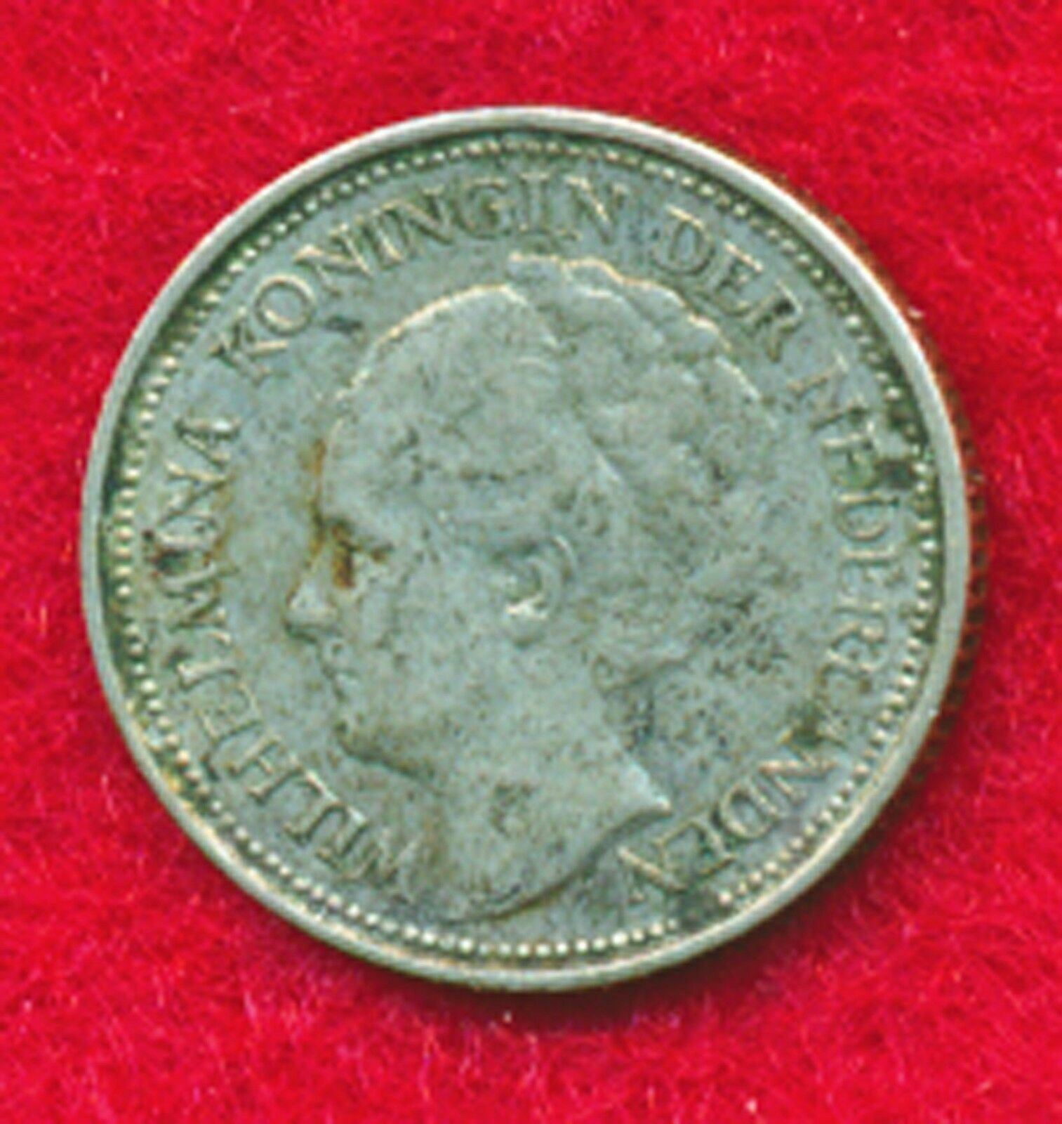 Netherlands 1928 10 CENTS  (XF)  .0288 ounces of SILVER