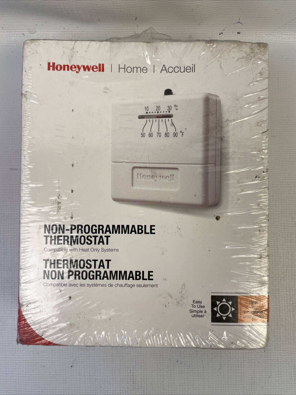 Honeywell CT30A Mechanical Non Programmable Thermostat White 120V Heat Only New