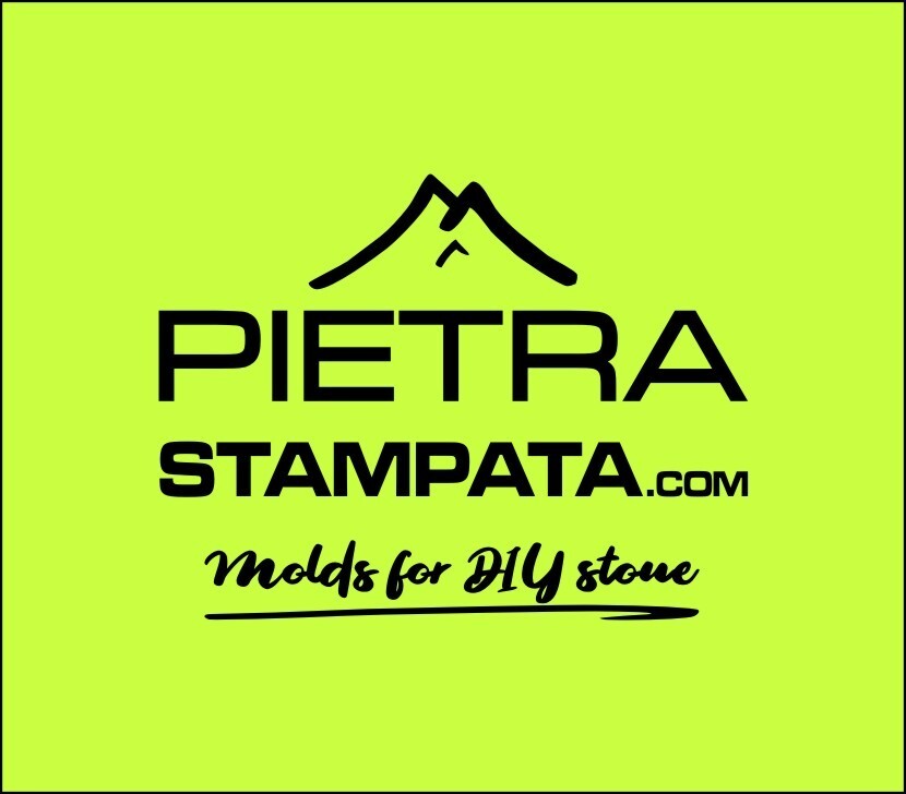 STAMPO CALCO GOMMA FINTA PIETRA RICOSTRUITA RIVESTIMENTO GESSO CEMENTO MOLD