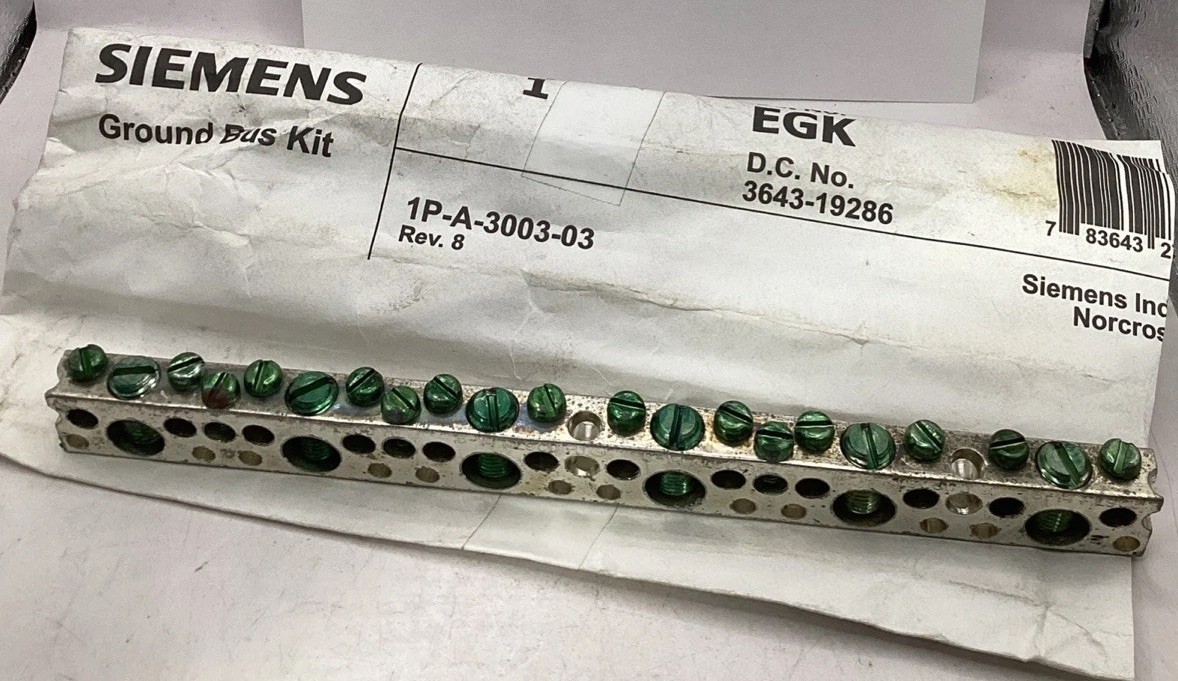 Siemens EGK Ground Bus Kit