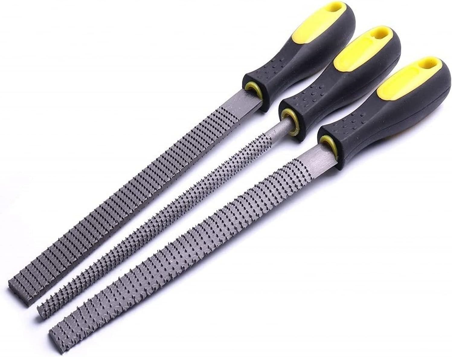 AihuiWood Rasp File Set 3 Pack Wood Woodworking Files, Round,...