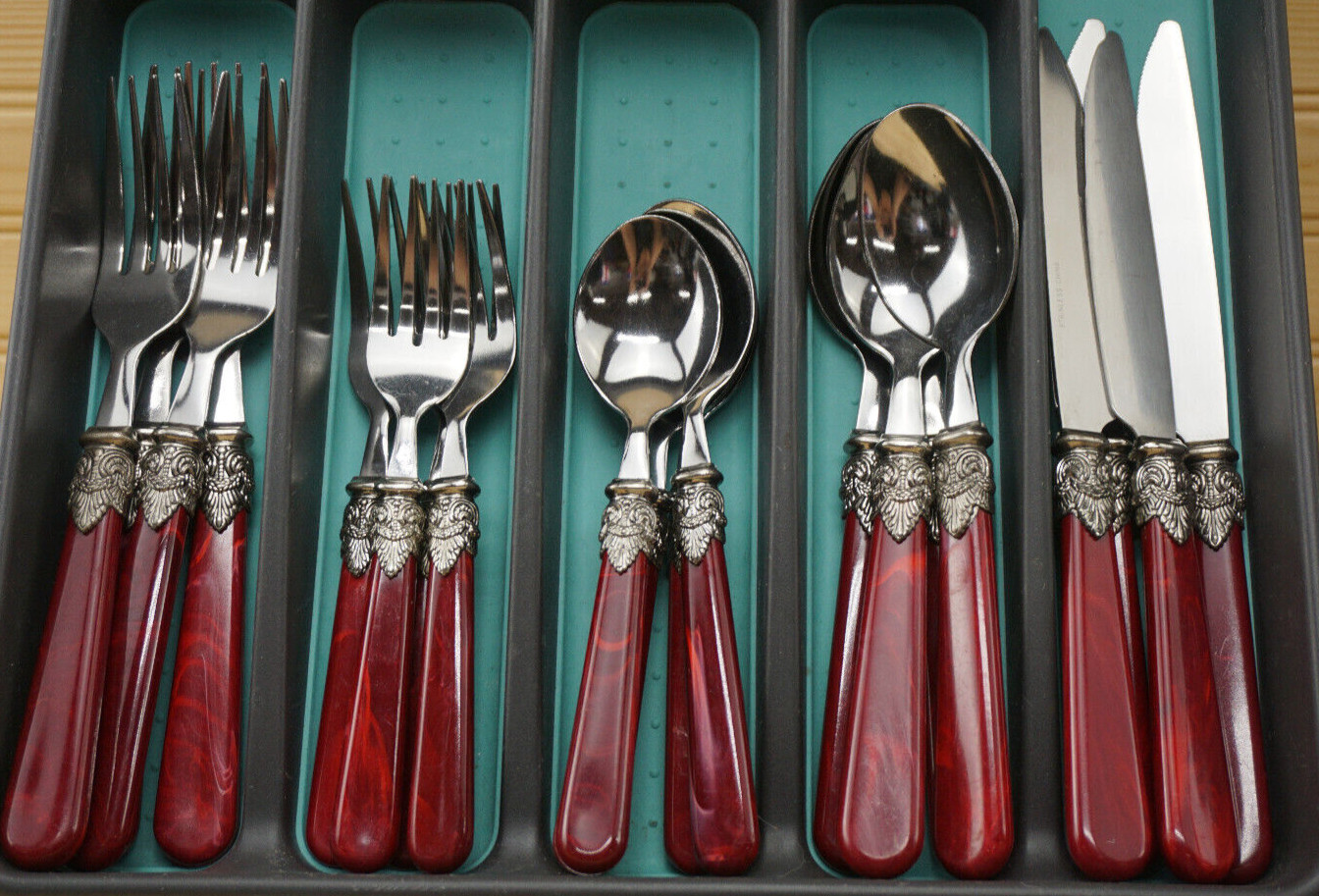 Mainstay Home Stainless 20 Pieces Dinner Salad Fork Tea Table Spoon Knife