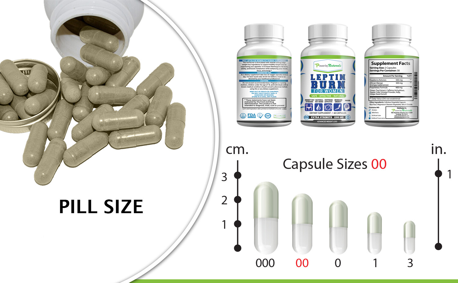 Leptin Burn for Women Diet Pills - Weight Loss, FAT BURNER, Appetite Suppressant