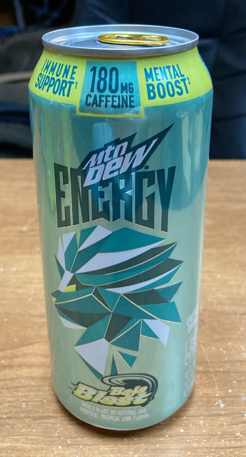 Mountain Dew Baja Blast Energy Full 16 oz Can Limited Edition Unopened