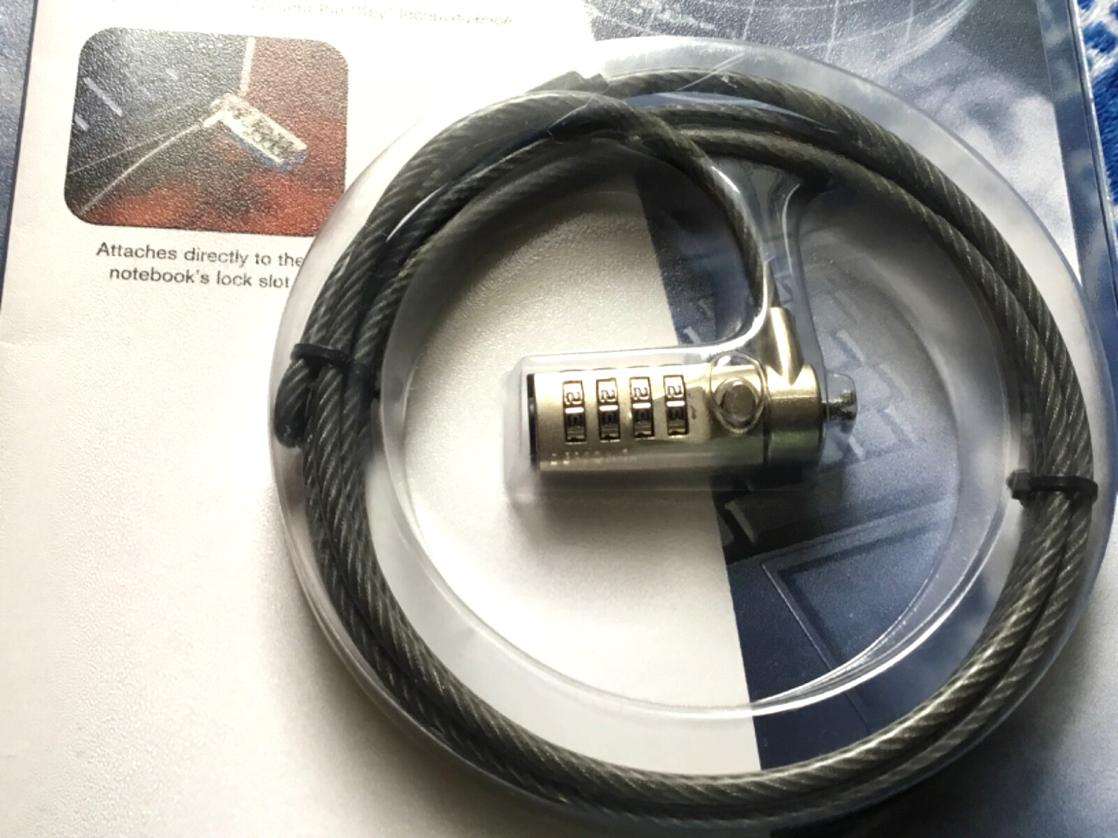 Targus Defcon CL Notebook Combination Lock Attaches NB Lock Slot Security