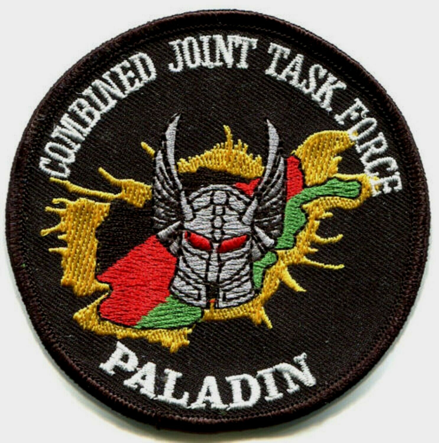 AFGHANISTAN NATO ISAFJSOC COMBINED JOINT TASK FORCE JTF velkrö INSIGNIA: PALADIN