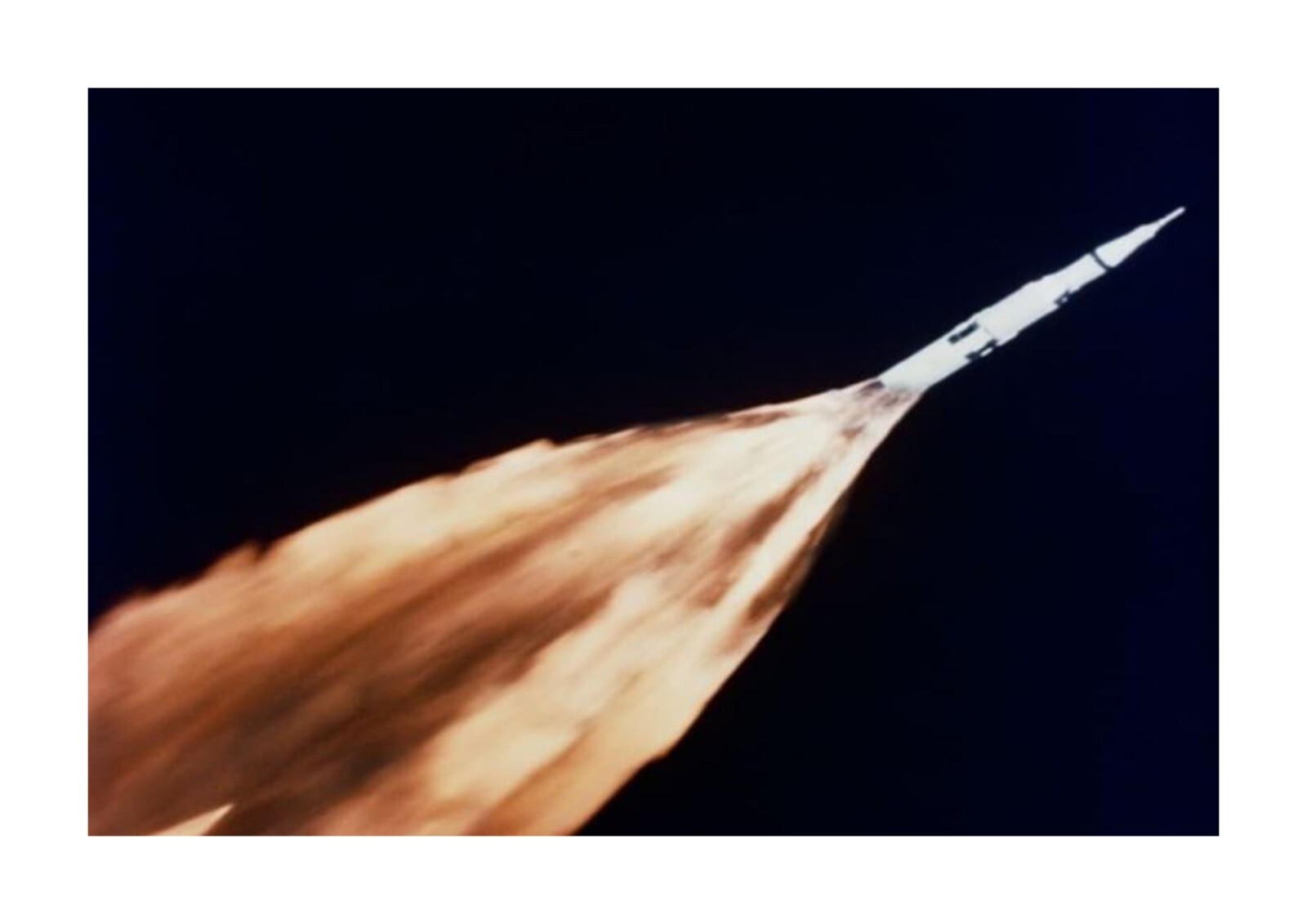 Apollo 11 in flight mounted  photograph picture poster Choice of frame