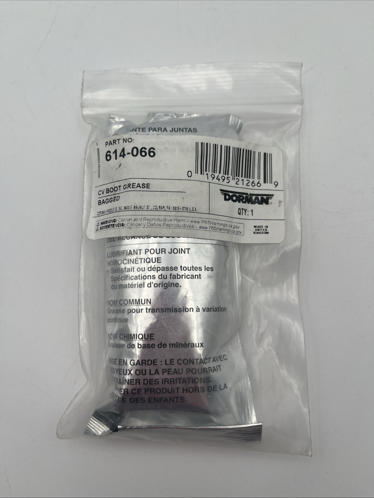 CV Joint Grease Dorman 614-066