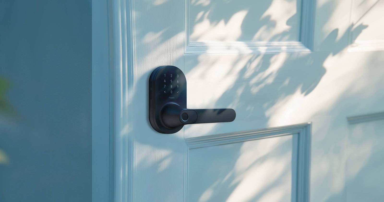Aqara - Smart Lock U300 Matter over Thread Lever Set with Touchpad/NFC/Auto L...