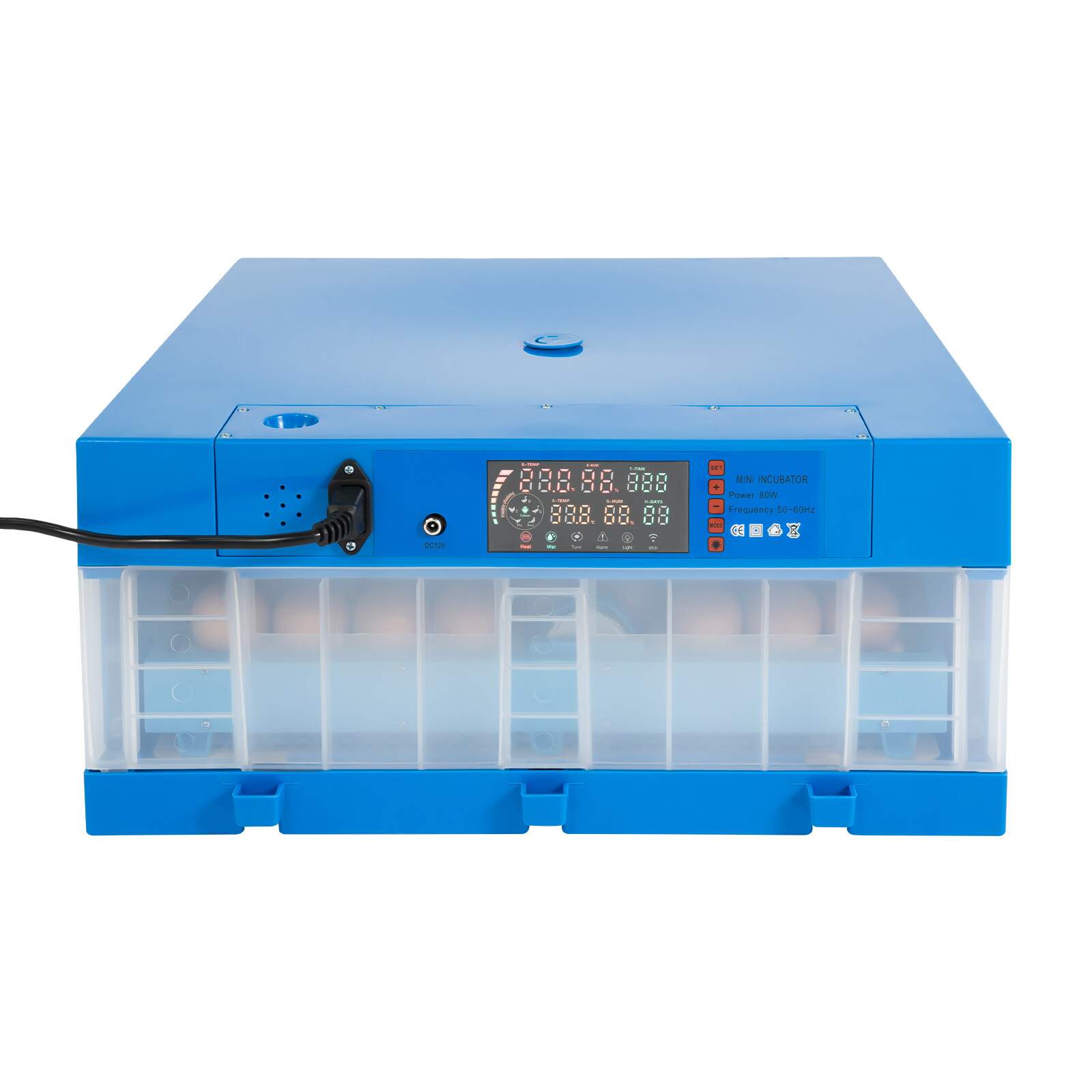 Incubator Automatic Digital Chicken Egg Hatcher 64 Eggs Temperature Control
