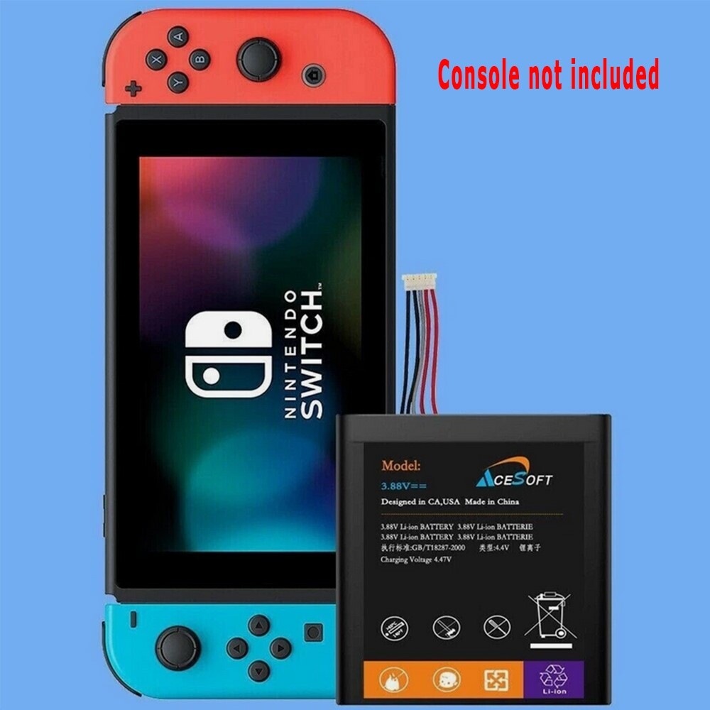 Working 4400mAh Spare Li-ion Battery for Nintendo Switch HAC-001 Game Console