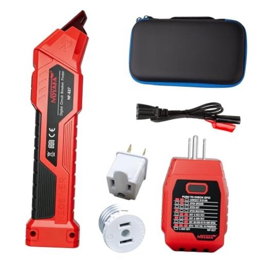 NF-827S Circuit Breaker Locator - GFCI Outlet Tester - Circuit Breaker Finder