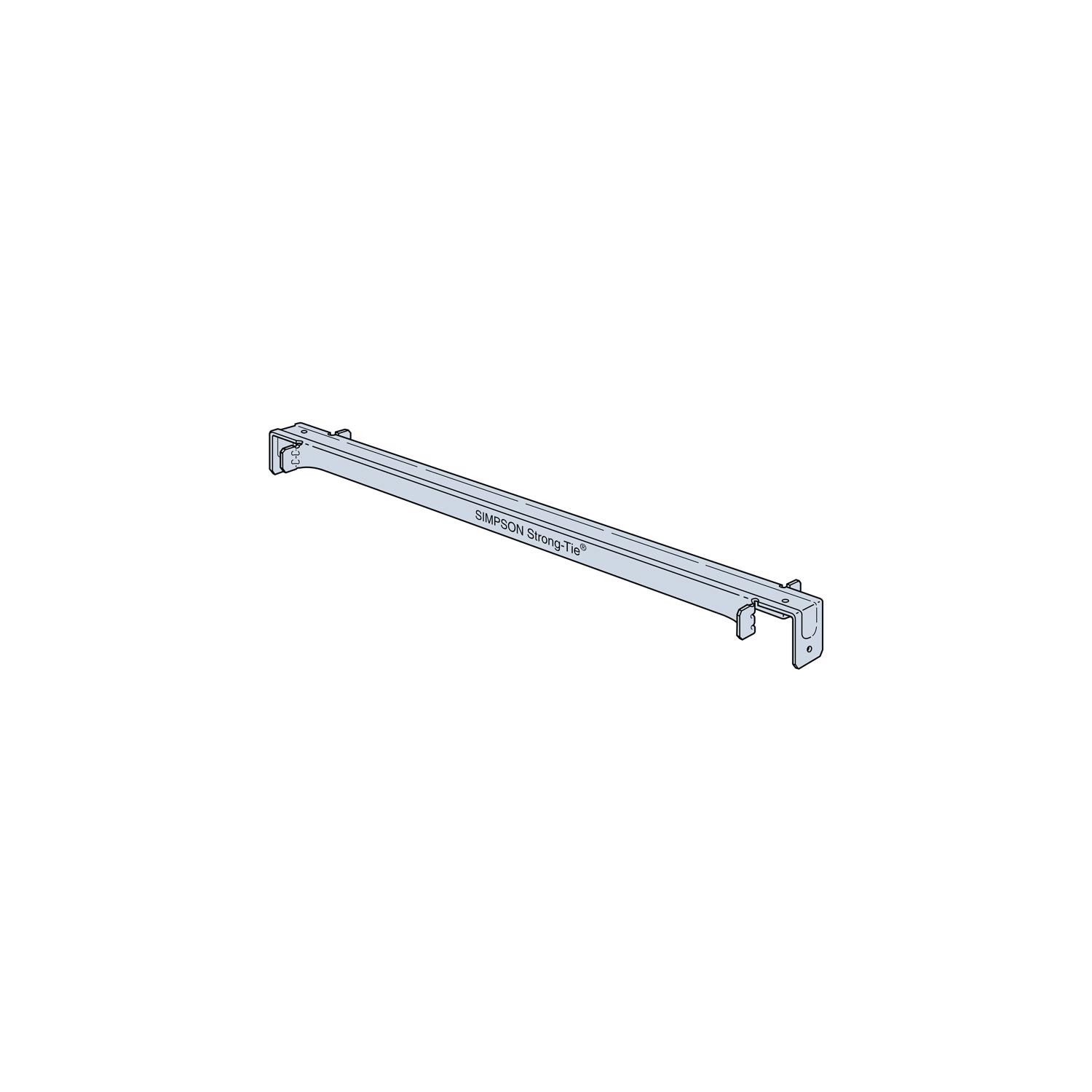 Simpson Strong-Tie TSBR2-24 22 ga. Steel Truss Spacer 25.5 Hx1.75 W in. 50 Pack