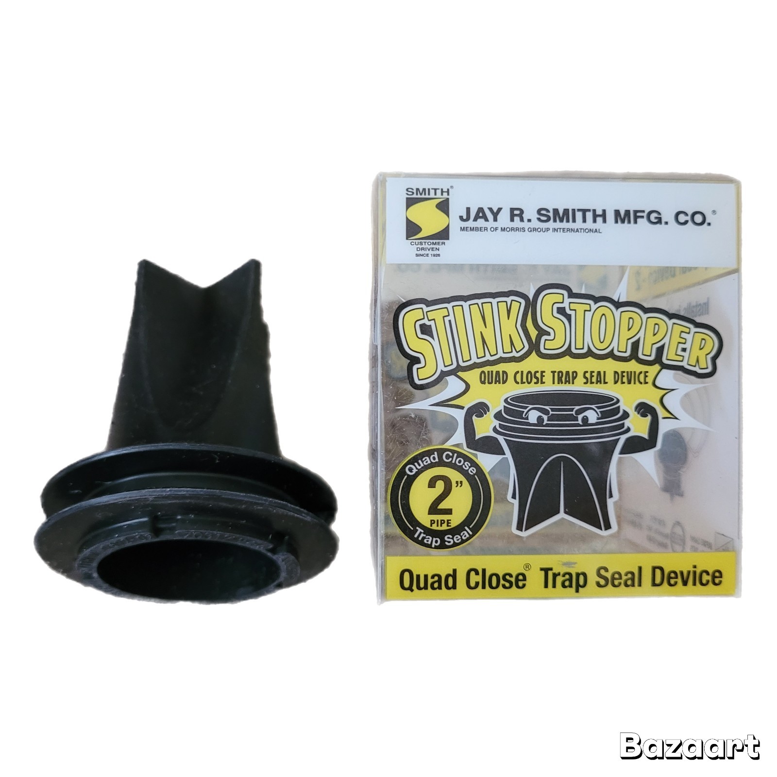 Jay R Smith Stink Stopper Trap Seal 2692-02, for 2" Floor Drain, Quad Close NEW