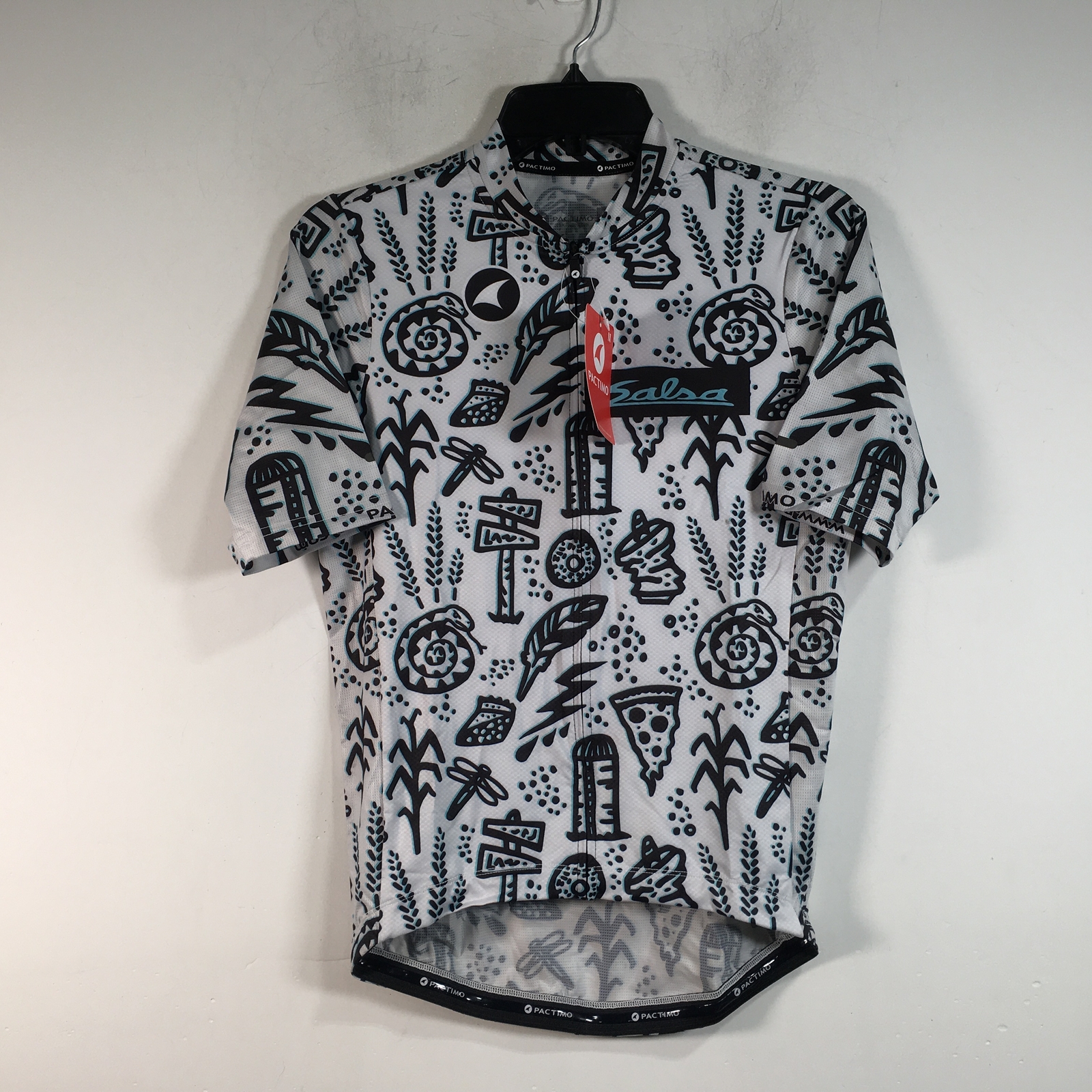 Pactimo SAL Team Short Sleeve Jersey, Size M - White/Black/Blue