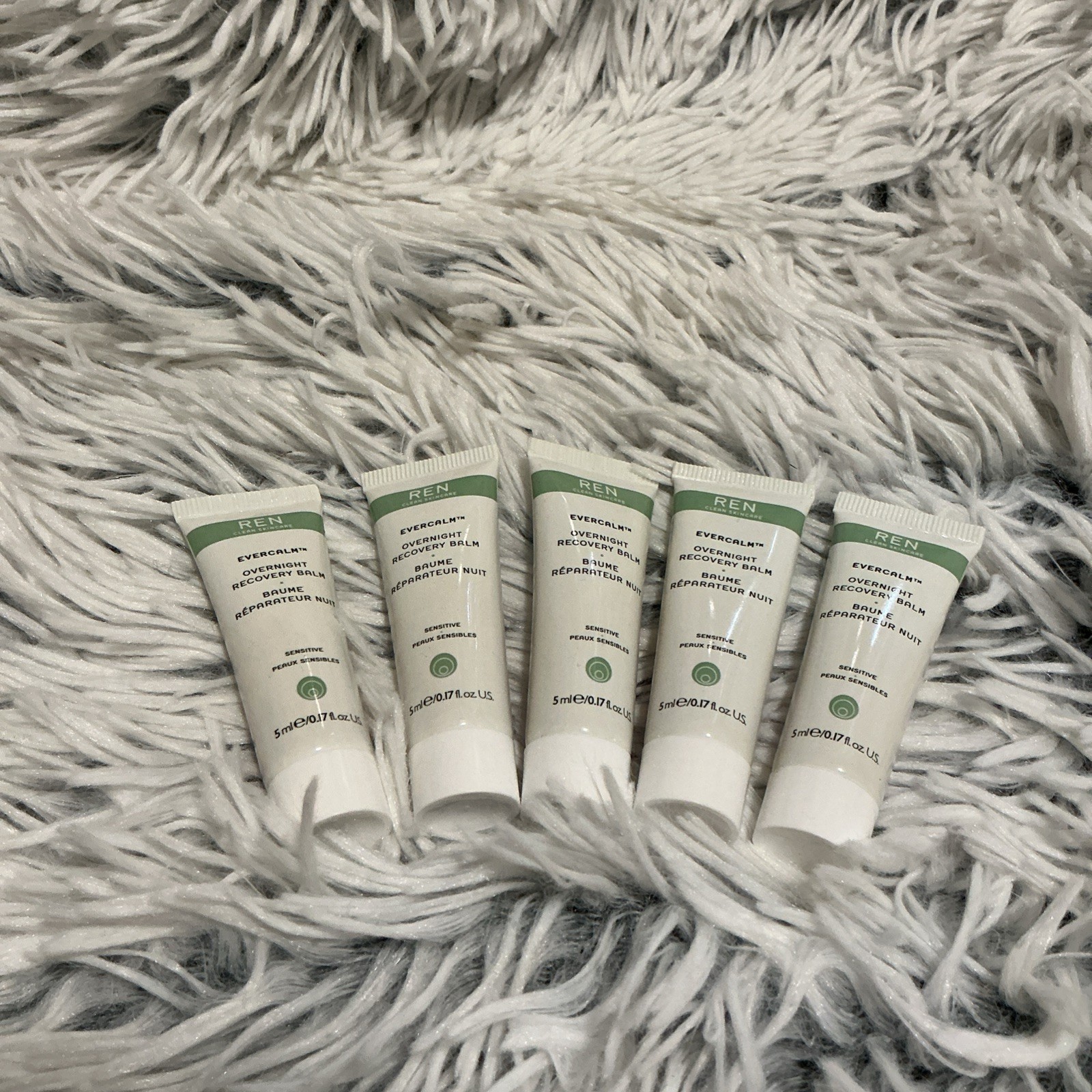 LOT OF 5 REN CLEAN SKINCARE Evercalm Overnight Recovery Balm RARE NEW