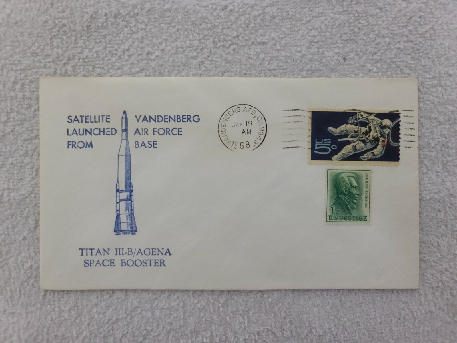 SATELLITE LAUNCHED FROM VANDENBERG (Gambit-3 11) 01/18/1968 | Space Cover