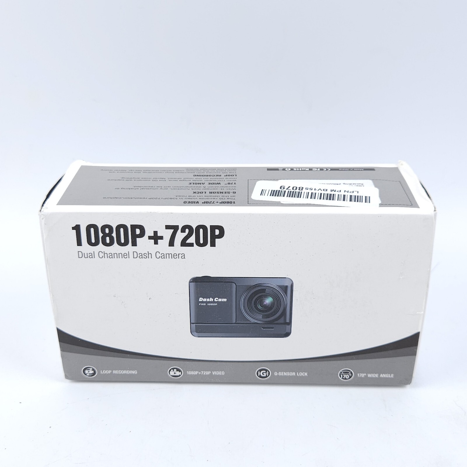 Dual Channel Dash Camera - 1080P + 720P Brand New