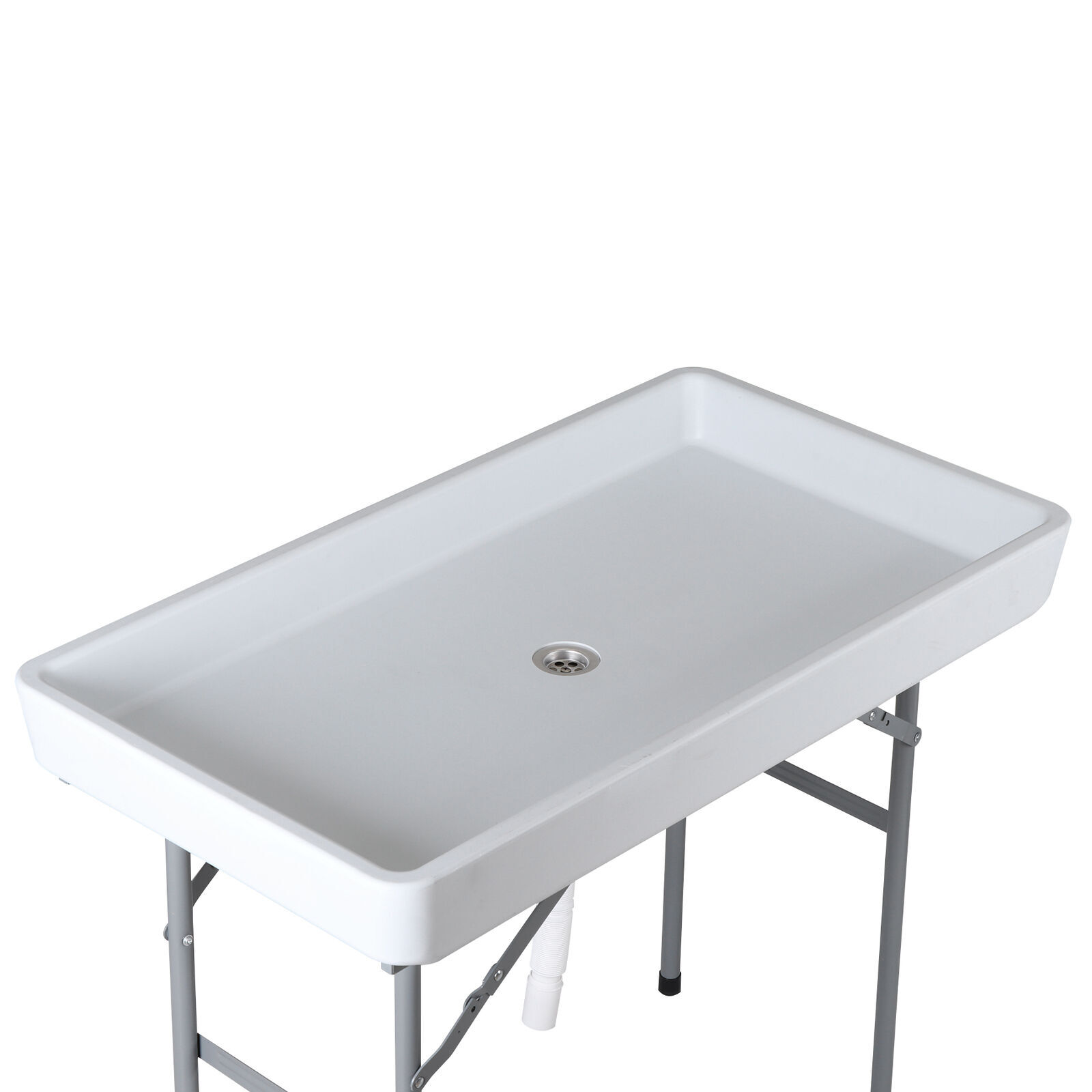 Party Ice Table W/ Cooler Matching Skirt For Elegant Refreshment Display HDPE