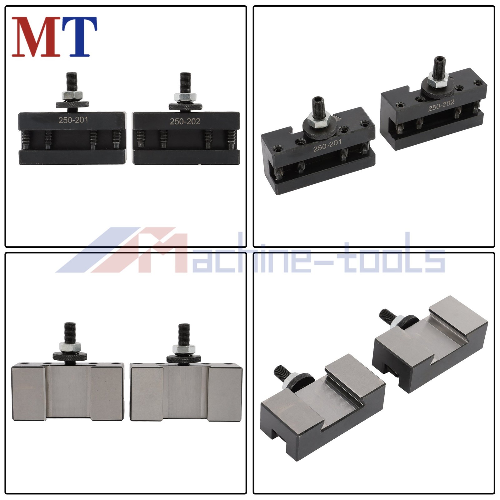 Industrial 6 Pack BXA Tool Post Set 250-200 for Precision Lathe Work