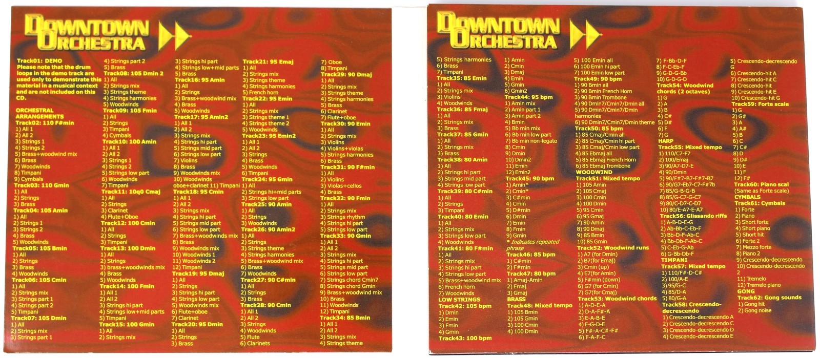 Power FX Downtown Orchestra Sample Library/Sound Library/Sampling Double CD 2001