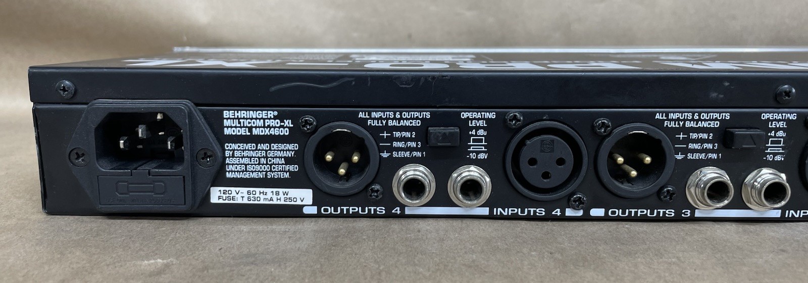 Behringer Multicom Pro-XL MDX4600 4 Channel Audio Interactive Dynamics Processor