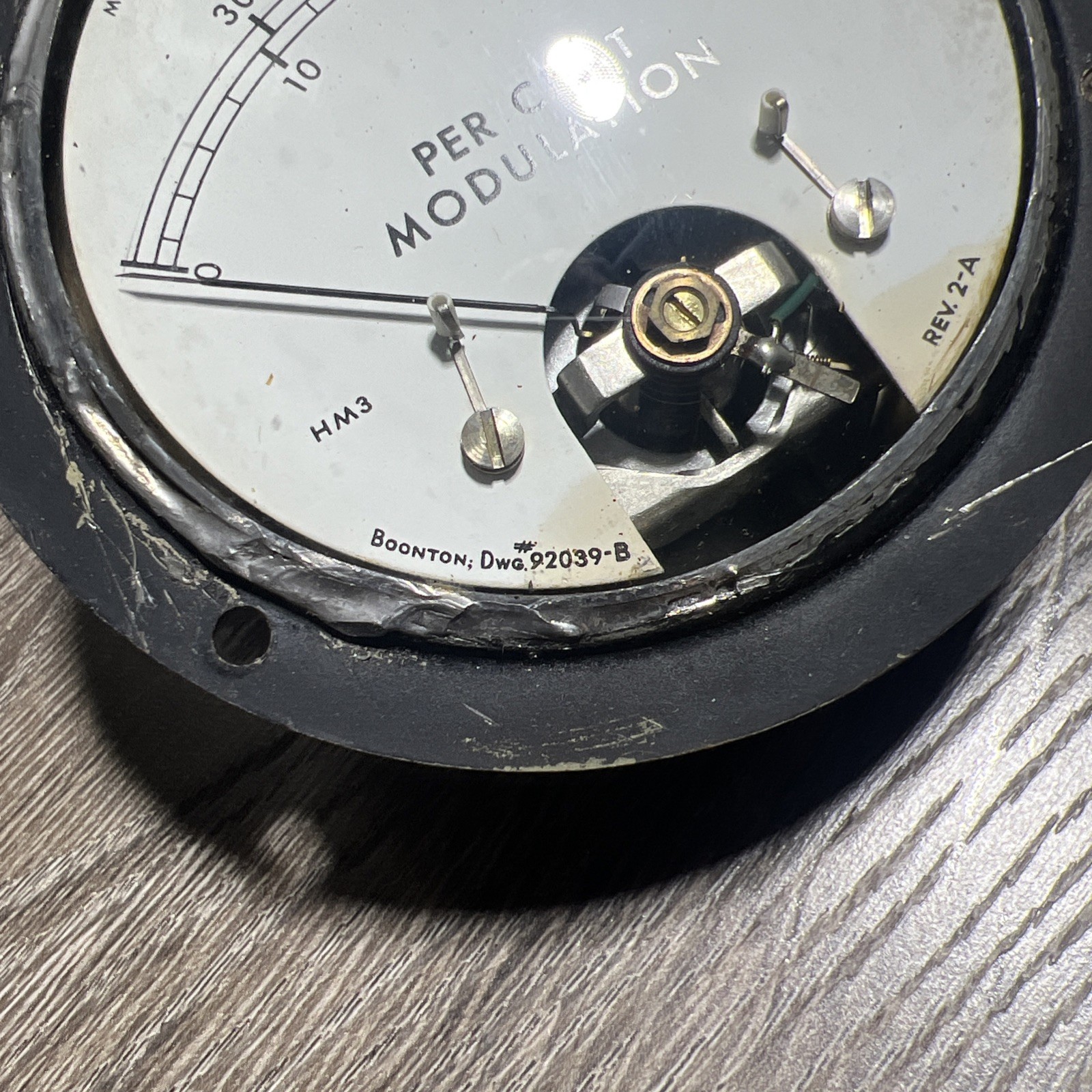 Marion Electrical HM-3 Aviation Aircraft Percent Modulation Meter 92039-B