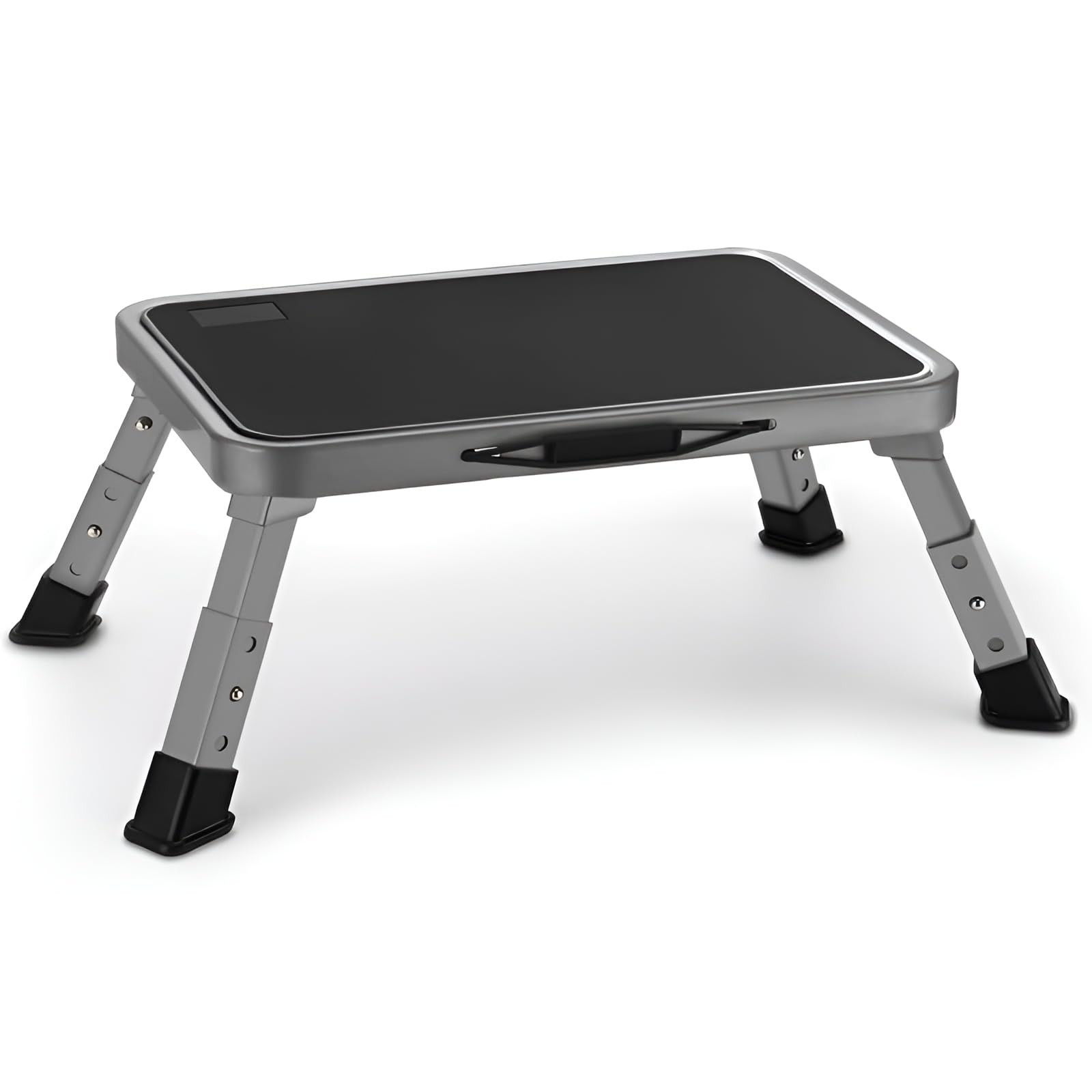 Foldable Step Stool, Adjustable Step Stool with a Non-Slip Platform, Step Lad...