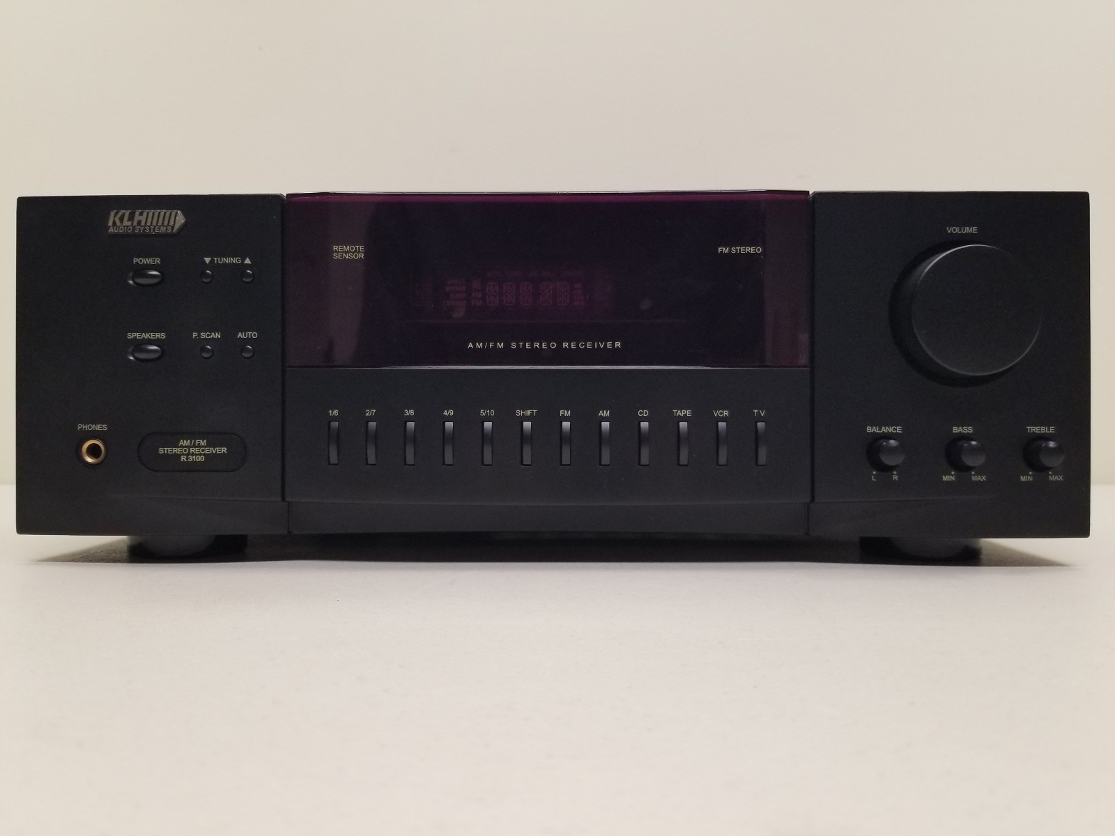 KLH Audio Model R3100 AM/FM Stereo Receiver w/Remote Bundle EXCELLENT!
