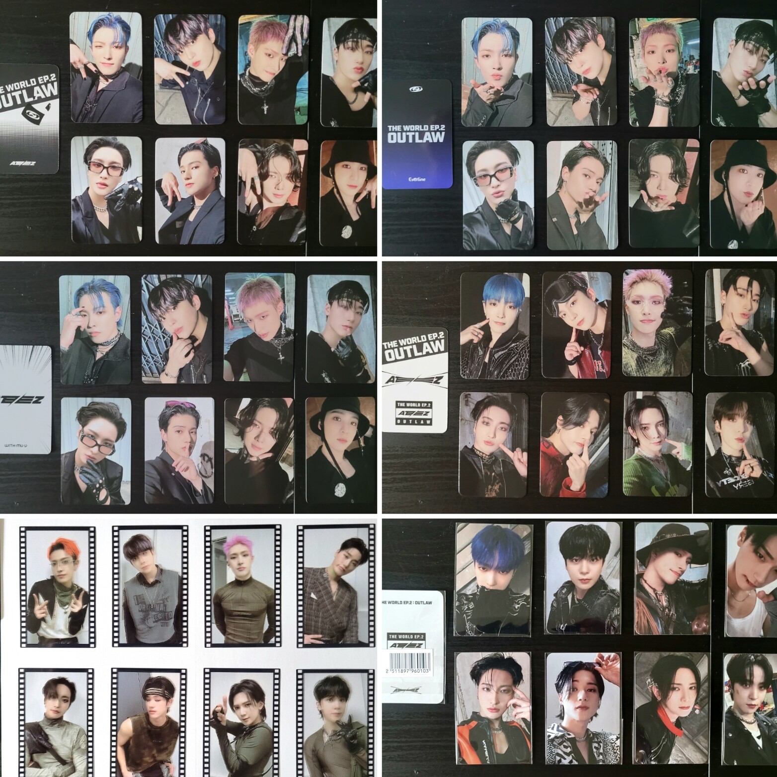 ATEEZ THE WORLD EP.2 OUTLAW -APPLE -EVERLINE -SOUND -WITHMUU -YES24 PHOTOCARD