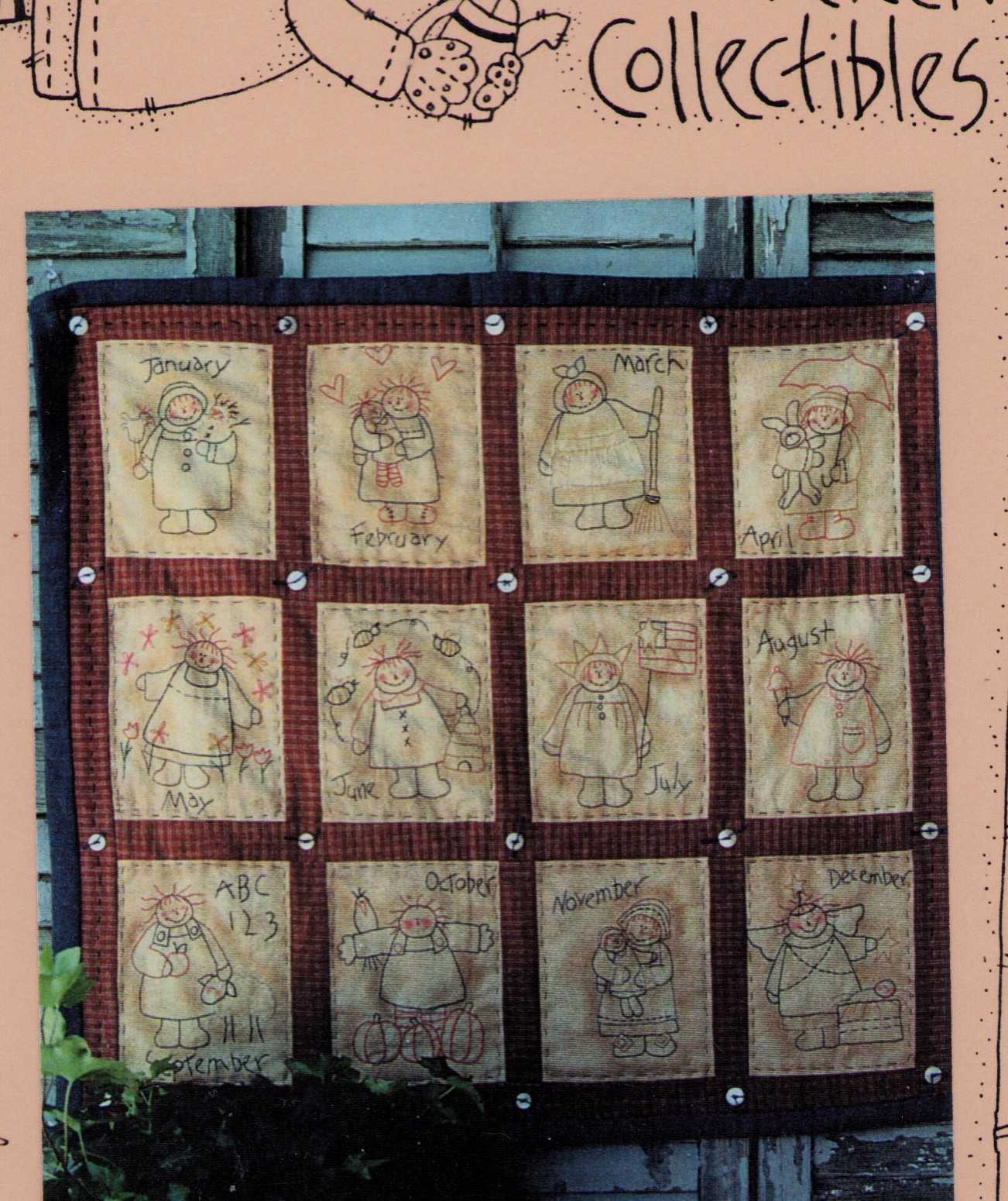 Quilts Annie's Calendar Angels Months Plum Creek Collectibles Pattern OOP