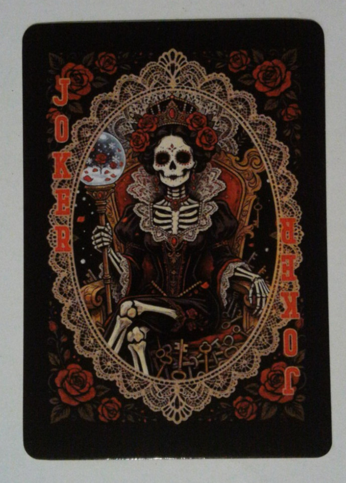 Beautiful Sugar Skull Playing Card Joker (B)