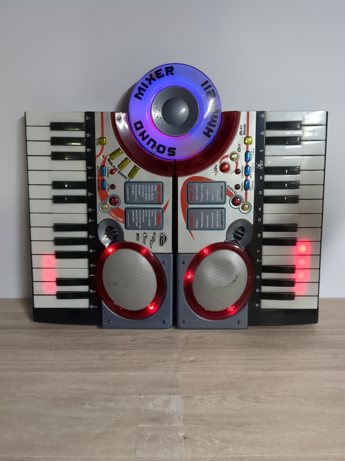 Vintage HMP-211 Sound Mixer Toy Keyboard 44 Keys Lights Up Music Tested Works