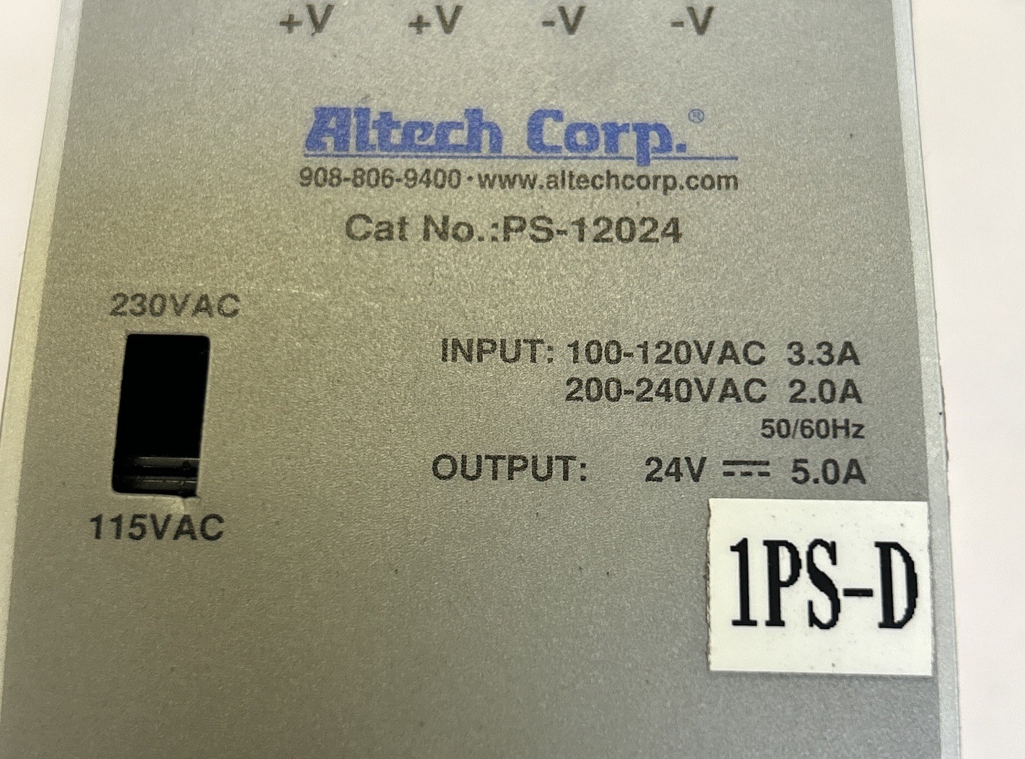 ALTECH CORP,PS-12024,POWER SUPPLY