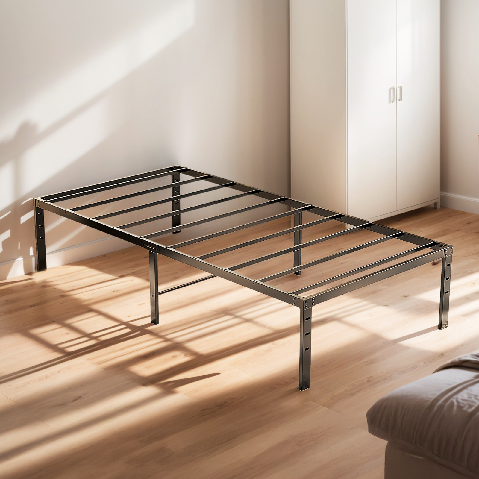 14 Inch Height Platform Bed Heavy Duty MetalBed Frame No Box Spring Needed