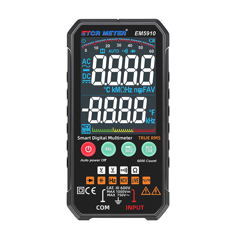 EM5910 Digital Multimeter 0.0Ω ~ 60MΩ New ✦KD