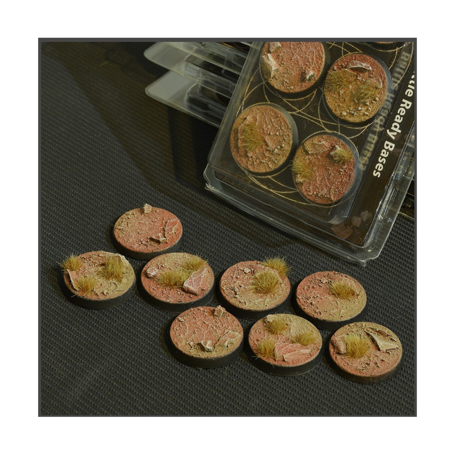 Gamers Grass Finished Bases Badlands Bases - Round 32mm Pack New