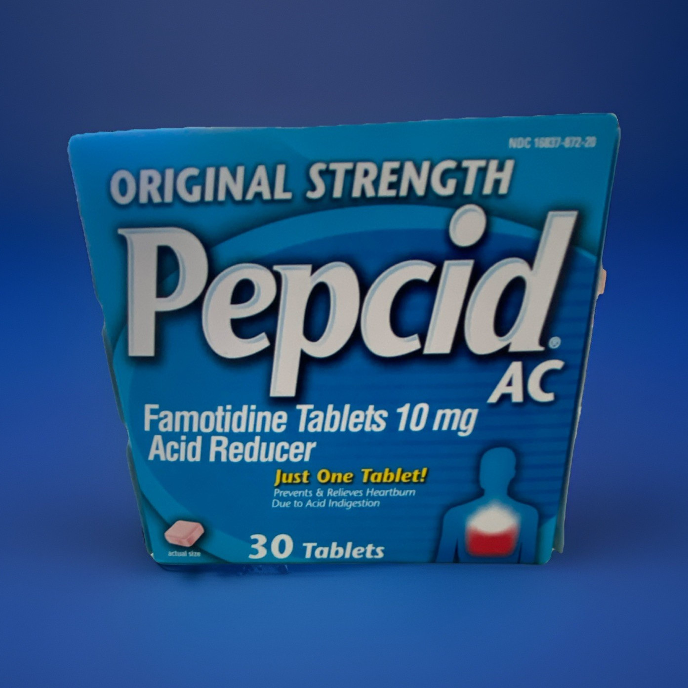 Pepcid AC Famotidine 10mg Heartburn Treatment Tablets 30 Count Adult