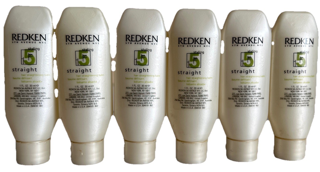 REDKEN 05 STRAIGHT Styling Straightening Balm 1 oz Travel Size Lot Of 6