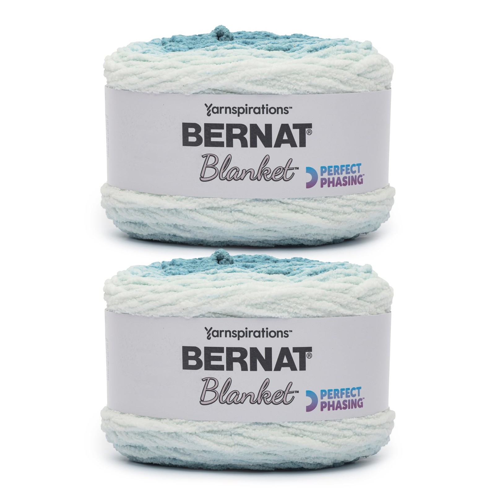 Blanket Perfect Phasing DEEP Teal Cake Yarn - 2 Pack of 10.56oz/299.37g - 100...