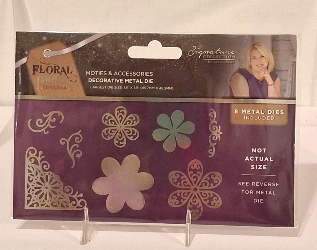 Sara Davies Floral Fantasy MOTIFS & ACCESSORIES Metal Die New