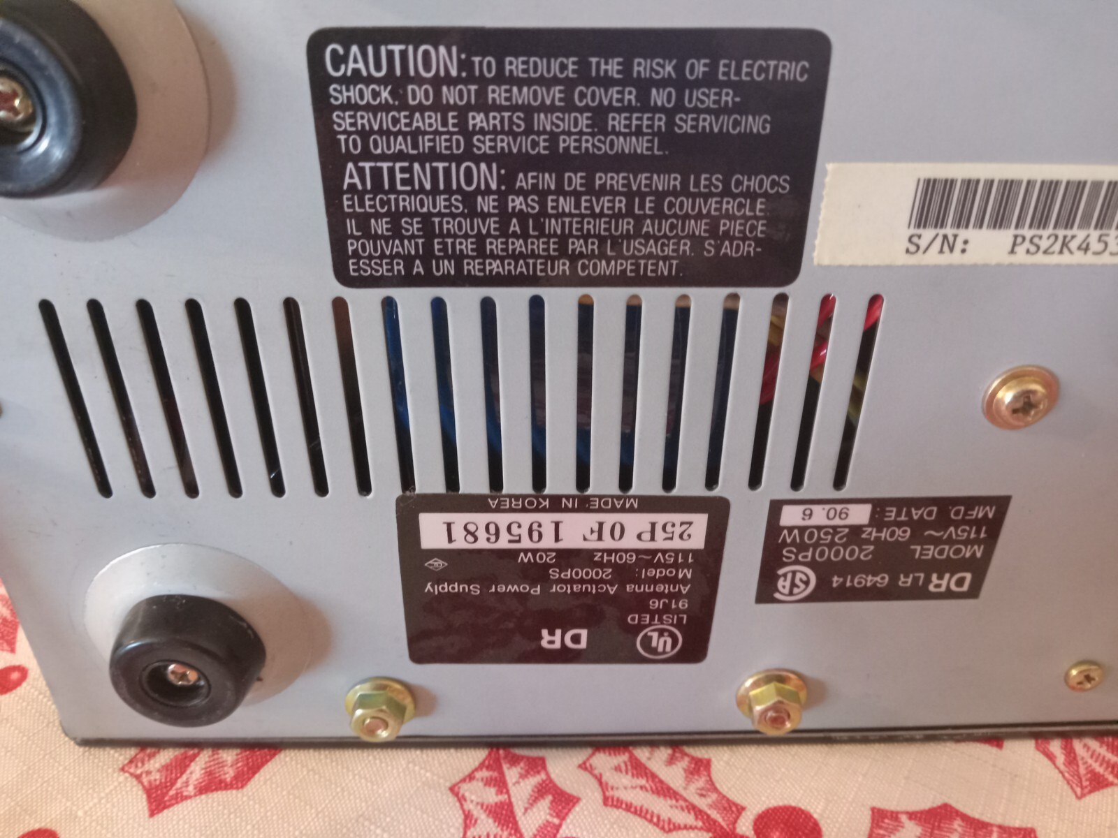 General Instrument 2000PS Antenna Positioner/Actuator Power Supply