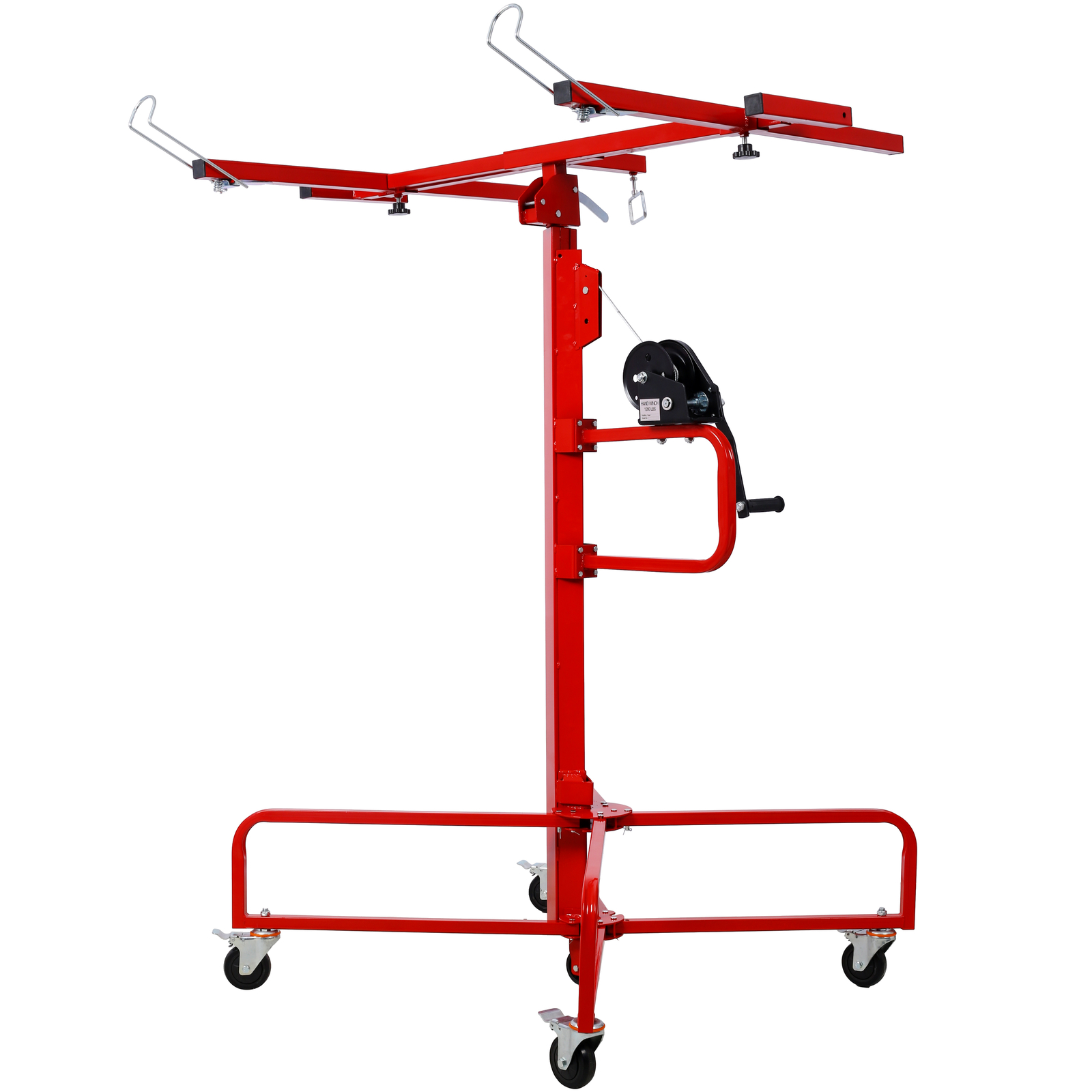16ft Drywall Lift Hoist Panel Lifter Jack Tool 150lb Capacity Rolling Caster