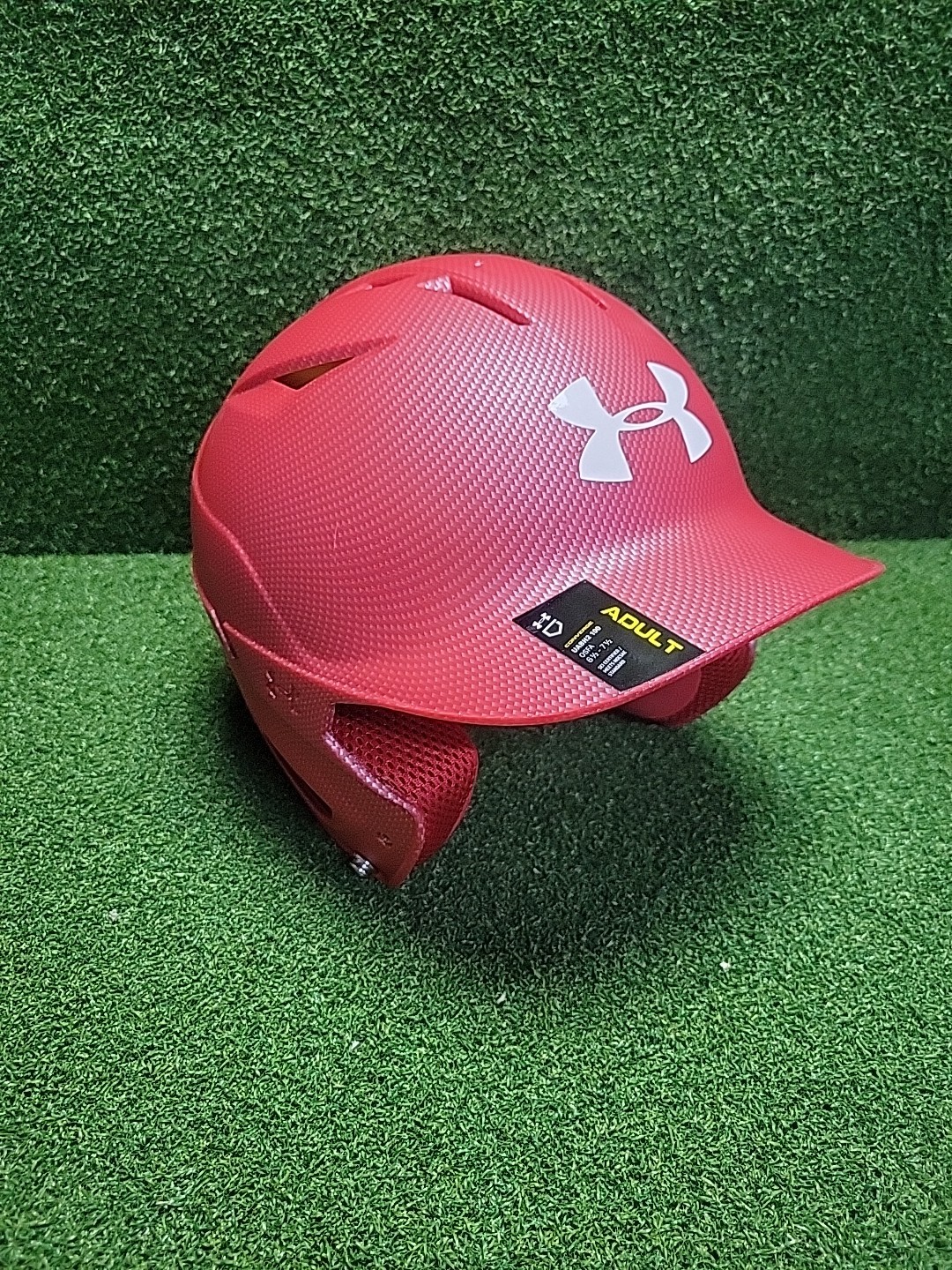 UA Converge Shadow Senior Batting Helmet Matte Red Adult Baseball Softball