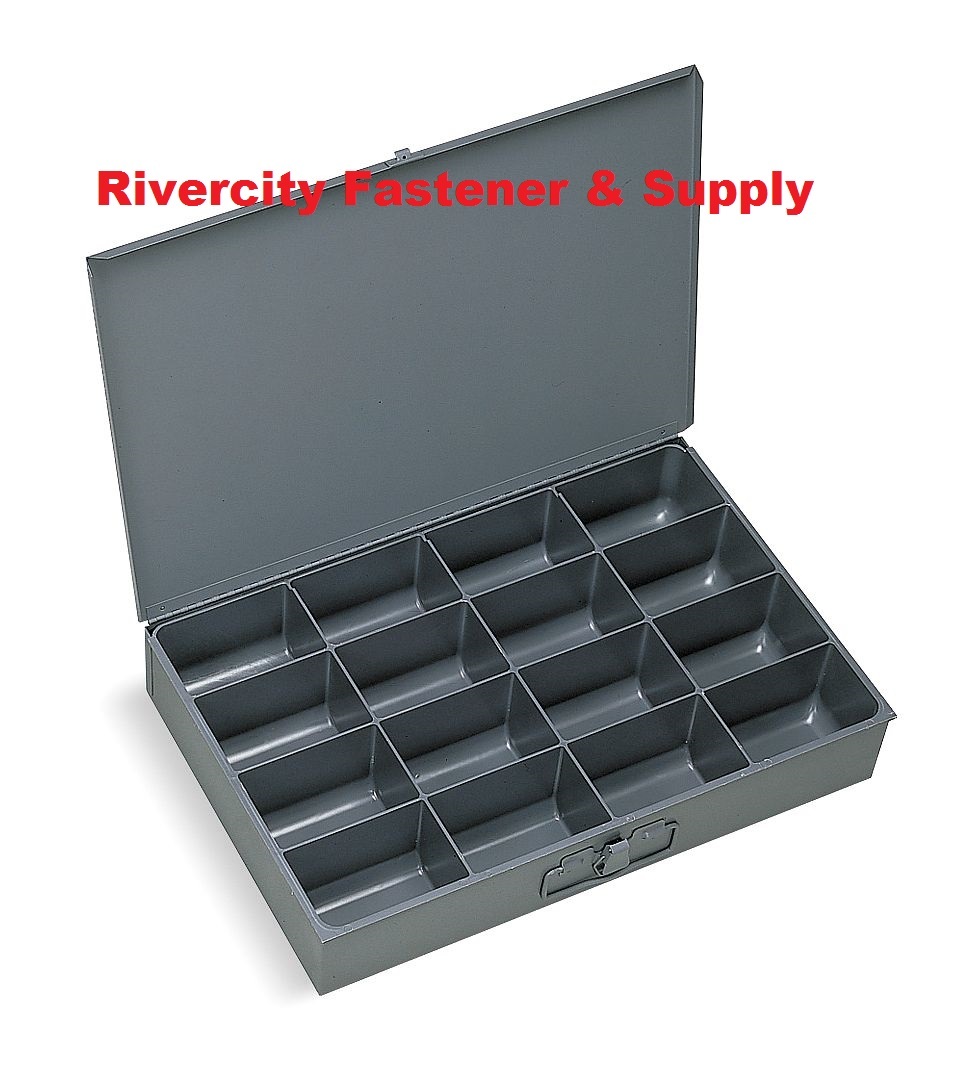 6 Metal, 16 Compartment / Hole Storage tray's for Nuts, Bolts & Washers 209
