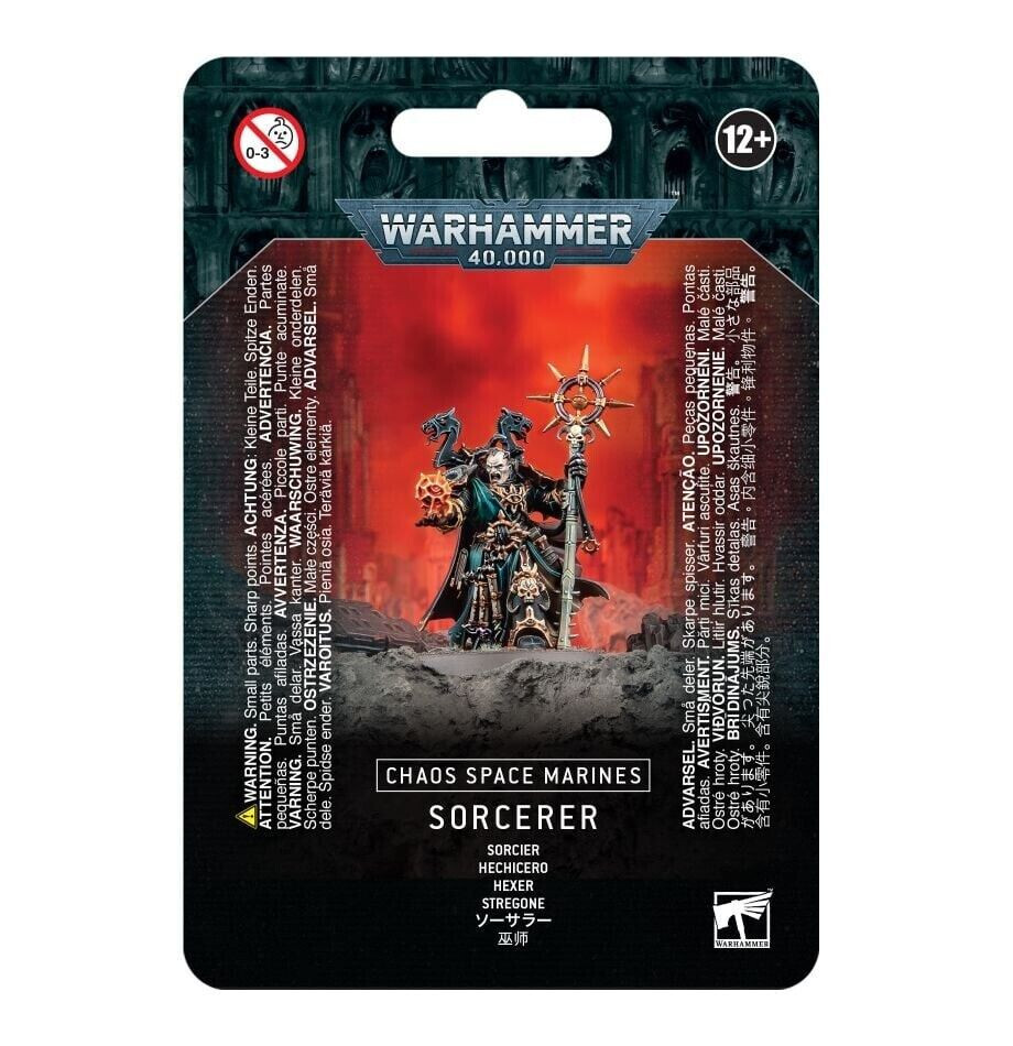 Chaos Space Marines Sorcerer - Warhammer 40k - Brand New! 43-69C