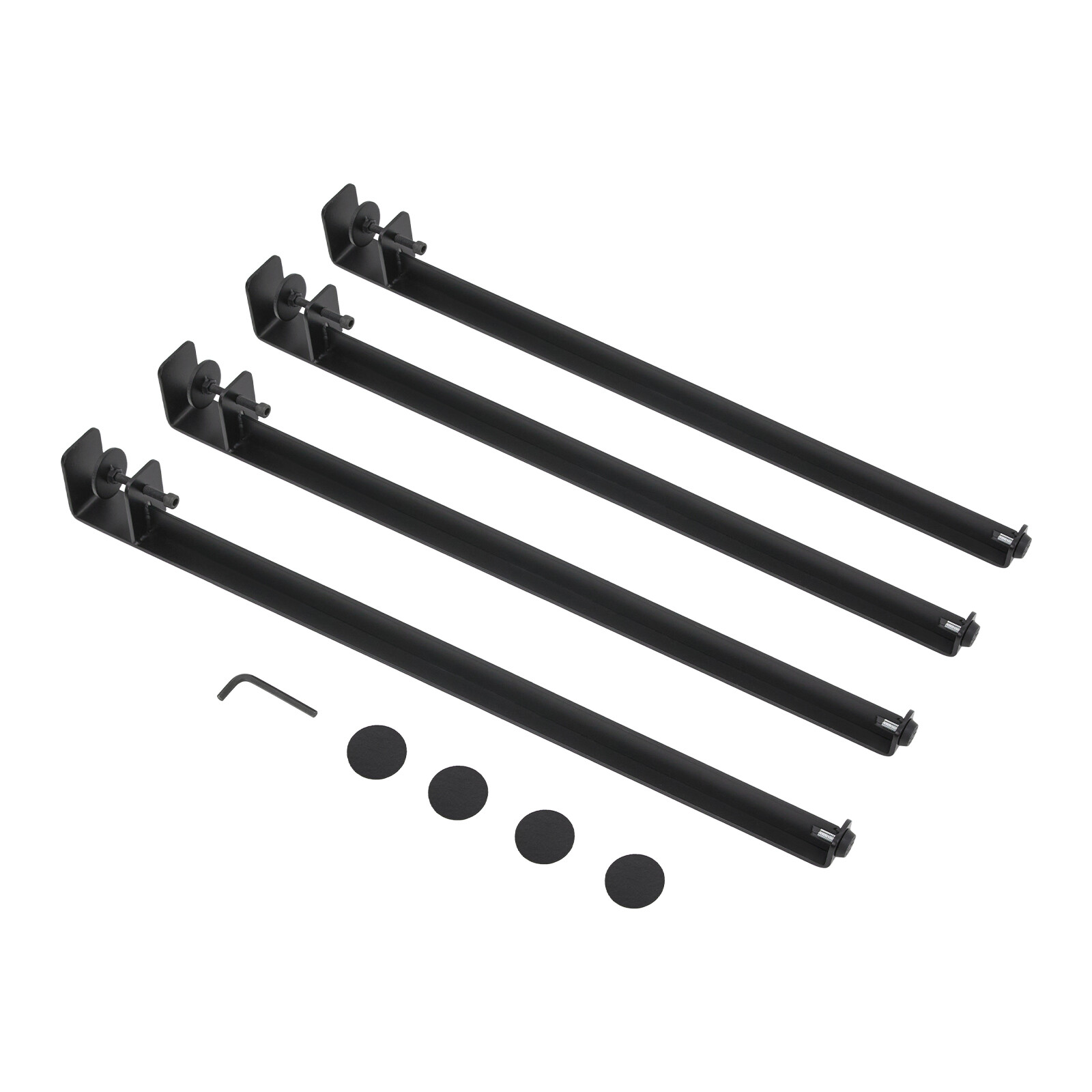 Adjustable Table Legs Table Clamp Legs F-shaped Table Legs 71cm/28in BLACK