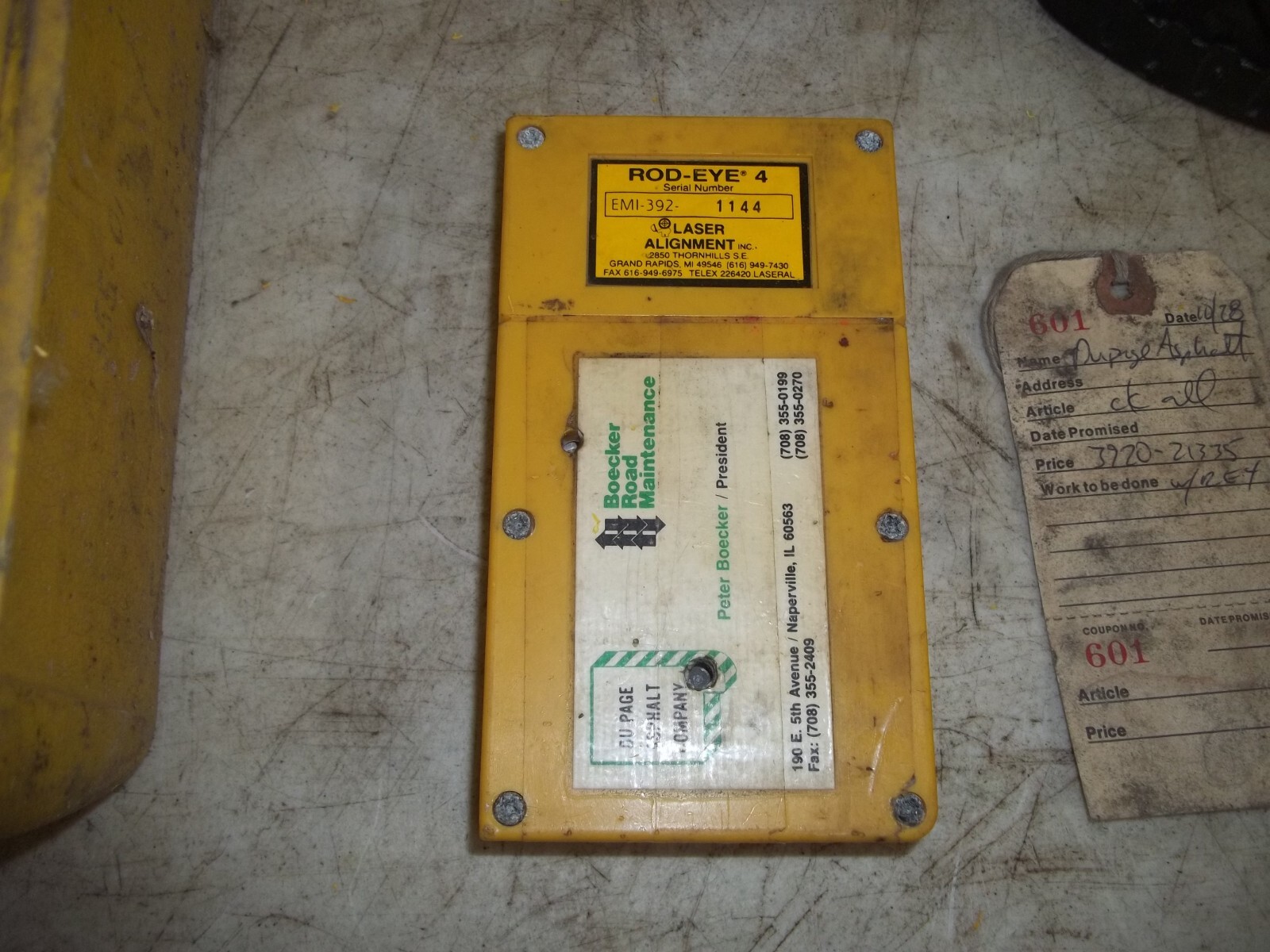 LASER ALIGNMENT LASER BEACON LB-1 MODEL 3900 USA MADE SOLD AS-IS FOR PARTS
