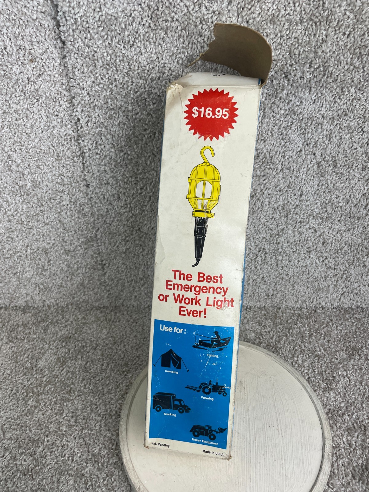 Vintage 12-Volt Trouble Light Hook Hands Free Positioning Tested/Works
